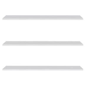 Prateleira Flutuante Para Sala Kit 3 Suporte Invisível 68cm Yara Branco - Lumil