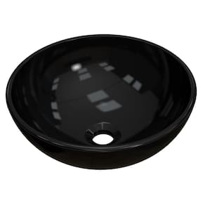 Cuba Pia De Apoio Para Banheiro Redonda Bowl 30 C08 Preto - Mpozenato
