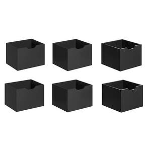 Kit 6 Gavetas Para Nicho Organizador Q01 Preto Fosco - Mpozenato
