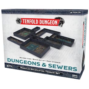 Conjunto modular de RPG Gale Force Nine Dungeon Dungeons & Sewers com aventura de RPG 5e