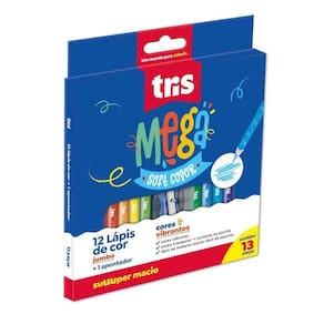 Lapis Cor Tris Soft Color Jumbo 12 Cores 682341
