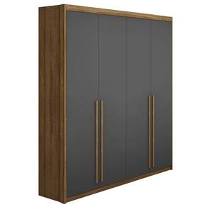 Guarda Roupa Solteiro 4 Portas 183cm Dubai Nature-alasca - Vila Rica