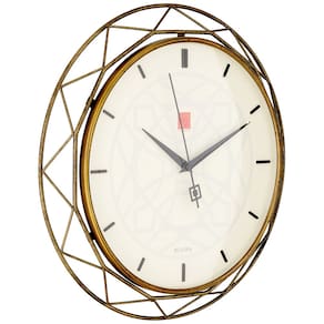 Relógio de parede Bulova C4834 Luxfer Prism Frank Lloyd Wright 35cm