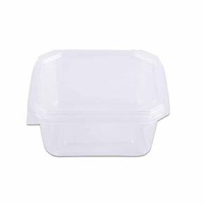 Pote Quadrado 150ml Com Tampa Cristal Com 20 Un