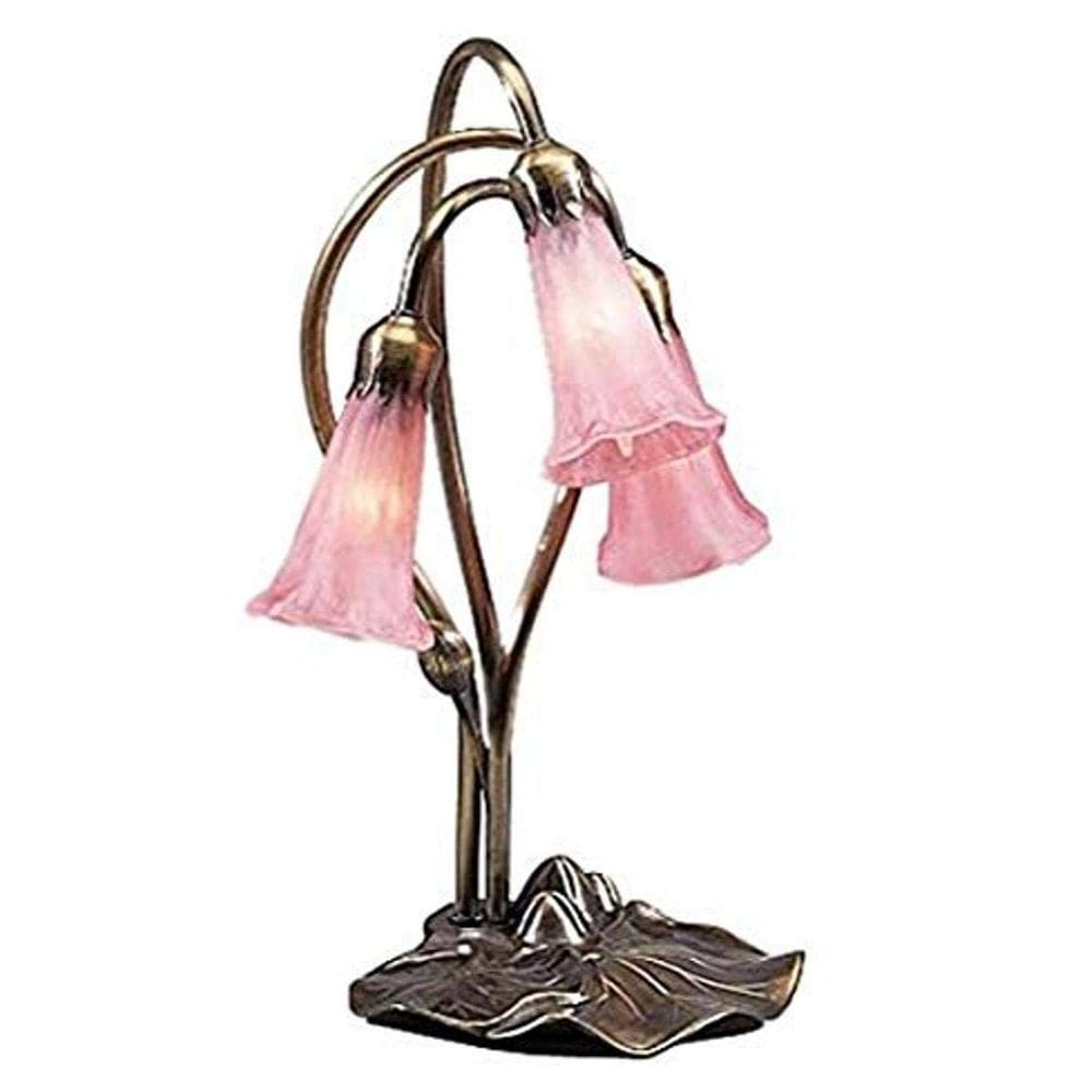 Iluminação Meyda Tiffany 14728 Altura 16cm Rosa