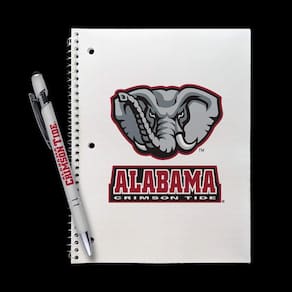 Conjunto de presentes, caneta comemorativa Alabama Crimson Tide com caderno e caneta