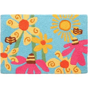 Tapete Jellybean Count Your Blossoms 20x30cm Capacho lavável
