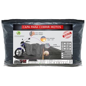kit com 4 capas premium para cobrir motos sendo 3 capas G e 1 capa P