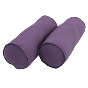 Almofadas Bolster, Blazing Needles, Sarja com Cordão, Uva (conjunto de 2)
