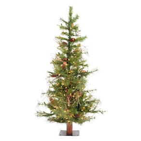 Árvore de Natal Vickerman Ashland 1,5 m com 300 luzes transparentes
