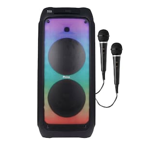Caixa de Som Amplificada PCX10101 Full LED Bluetooth 2000W - 2 Mic