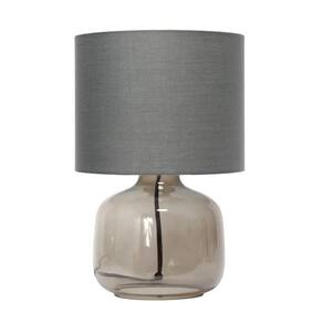 Candeeiro de mesa Simple Designs LT2064-SMG Smoke Grey Glass