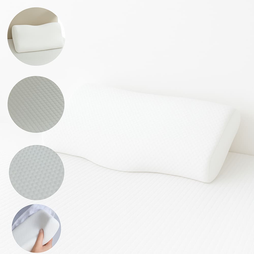 Travesseiro De Cama Espuma Memória Cervical Coluna Nasa
