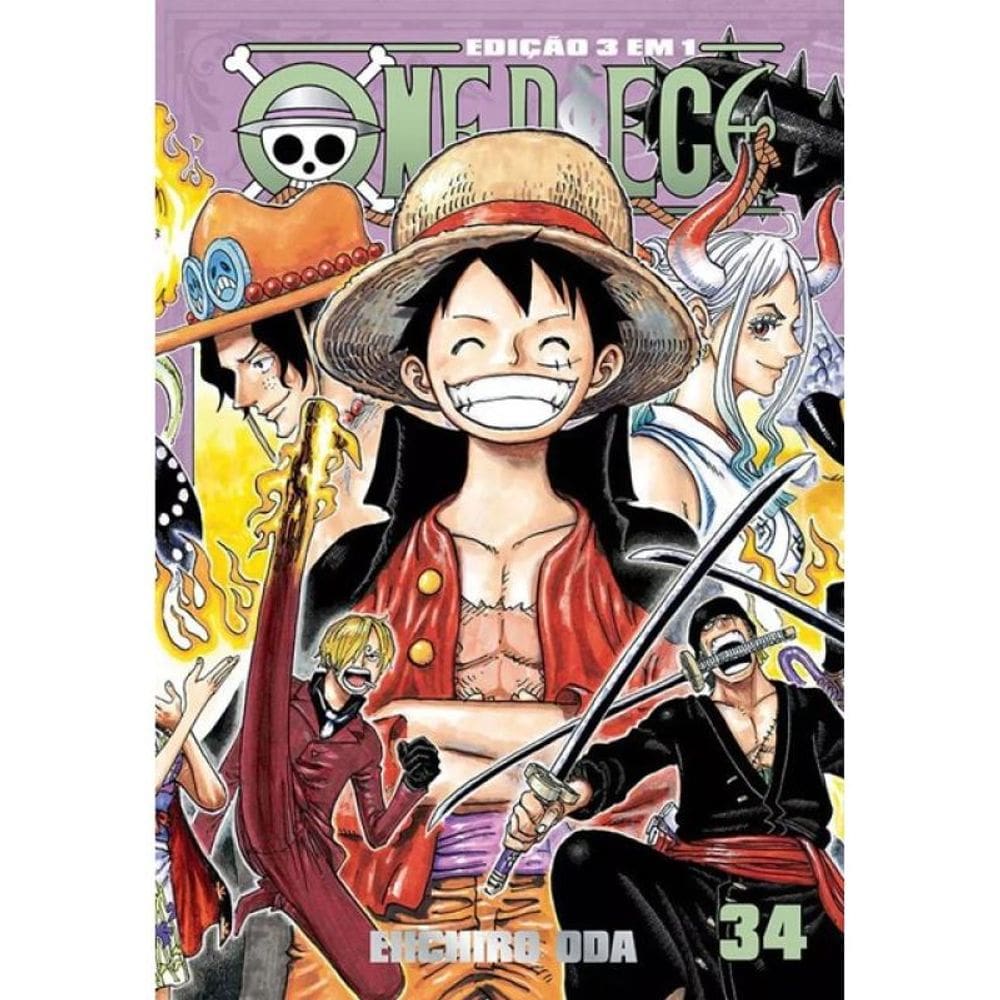 One Piece - 3 Em 1 - Vol. 34