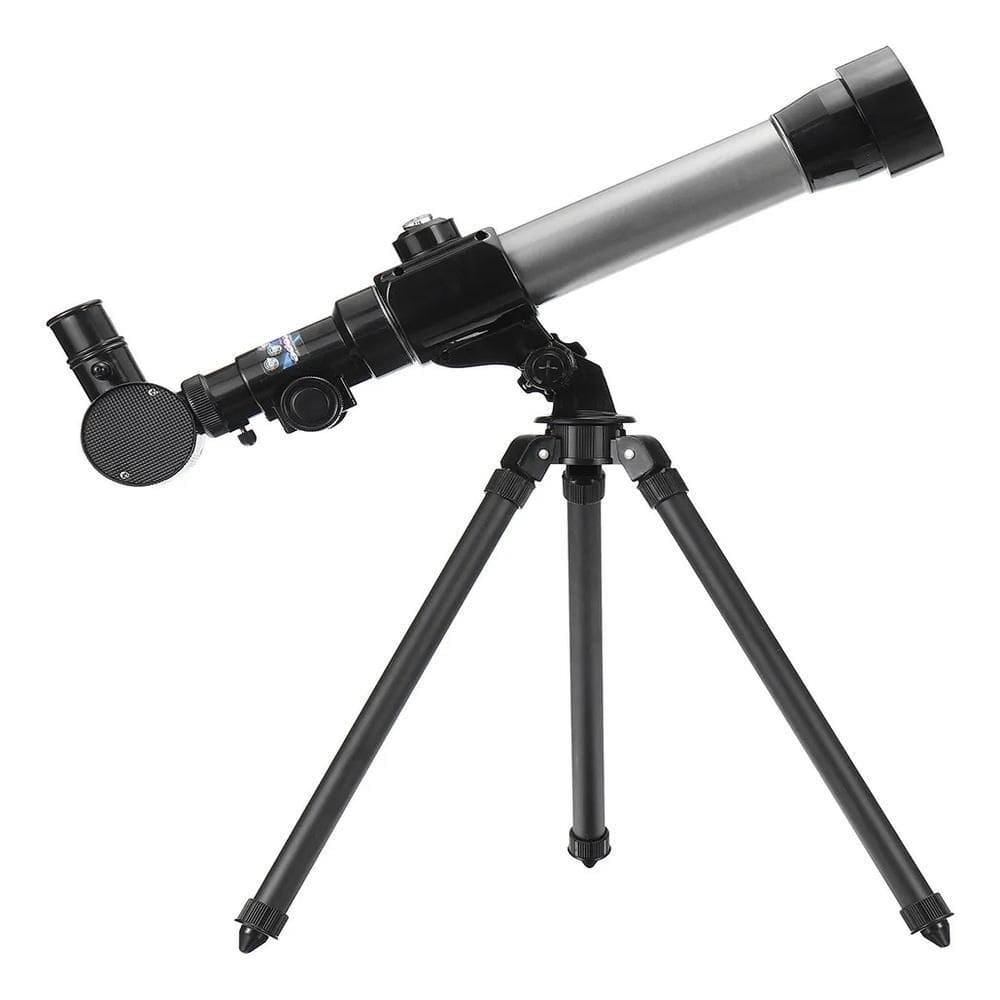 Telescopio Astronomico Luneta Lunar Terrestre Kit Completo Tripe 40x Reflator Ciencia Espaço Escola