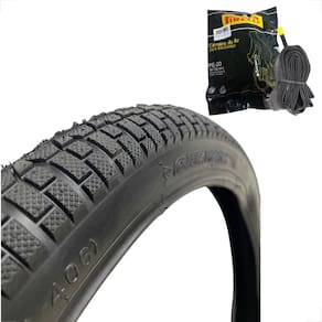 Pneu Balao Shiver Aro 20 X 2.125 Camara Pirelli Bico Grosso