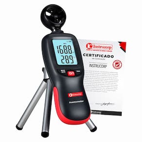 Anemômetro Digital Portátil + Certificado de Calibração