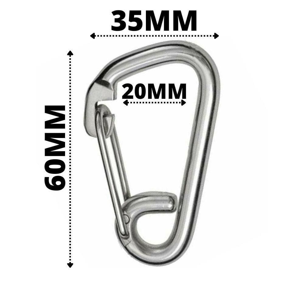 Mosquetão Inox De Pressão S-2430 6Mm