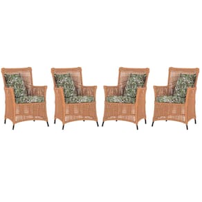 4 Poltronas Igapó Alumínio Micro Pintura Marrom Corda Náutica Estofado 2