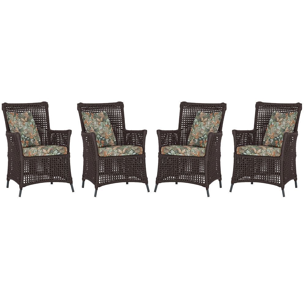 4 Poltronas Igapó Alumínio Micro Pintura Preta Corda Náutica Estofado 4