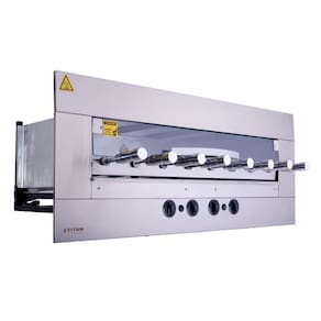 Churrasqueira Gourmet a Gás Natural 8 Espetos Rotativos 127v Age Titan
