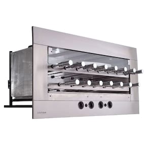 Churrasqueira a Gás Natural 15 Espetos para Embutir 220v Age Titan