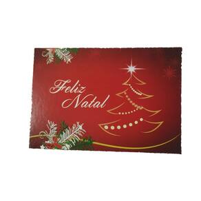 Caixa De Natal 6 Brigadeiros - Modelo 5 - Kit 25Und