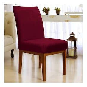 Capa de Cadeira com Elástico 6 lugares Vermelho