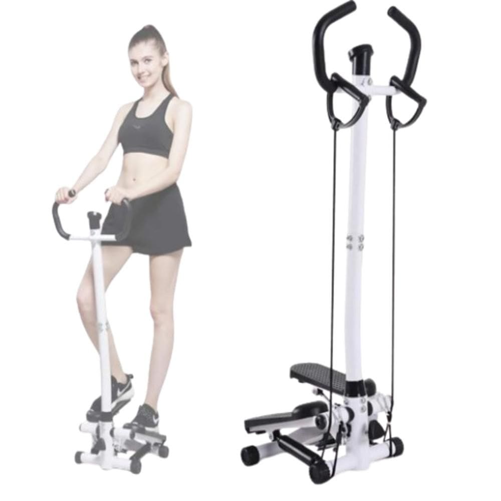 Stepper Bike De Treinamento Aparelho Academia Em Casa Simulador De Caminhada Elastico Exercicio Braço