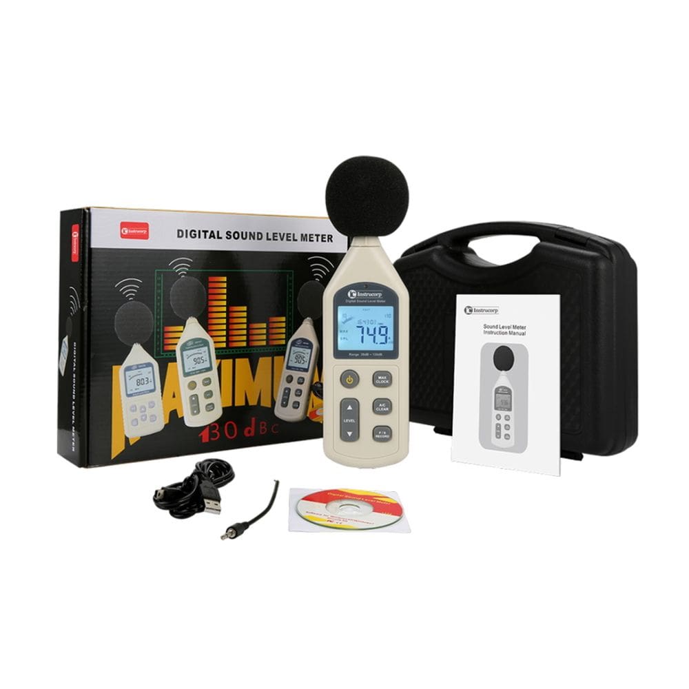 Decibelímetro Data Logger com Certificado de Calibração - Instrucorp IC-5012