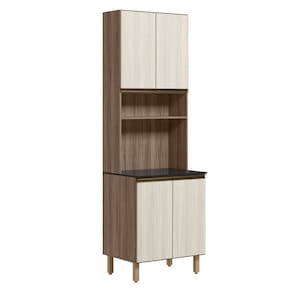 Paneleiro Duplo 4 Portas 70cm MDF Kali 12230 Carvalho Toq Bianco