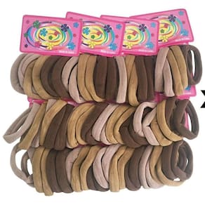 Kit 216 Elásticos Preto Xuxinha Para Cabelo Infantil