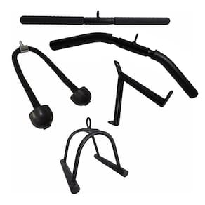 Kit 5 Barras Puxadores Pulley Reto Curvo Corda V Triangulo
