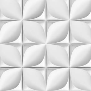 Papel De Parede 3D Quadrado Flor Geometrico Adesivo Sala
