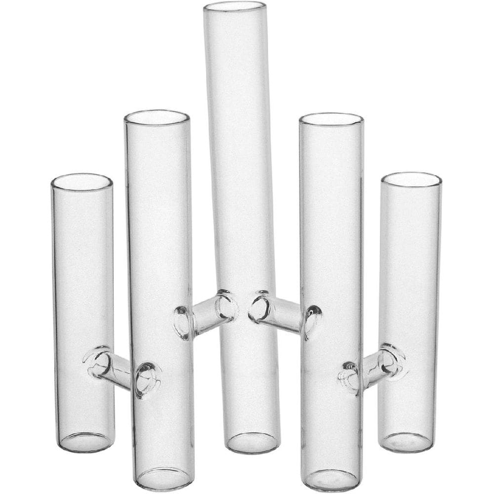 VASO DECORATIVO TUBOS HOME&CO BOROSSILICATO 22x20x5cm TRANSPARENTE