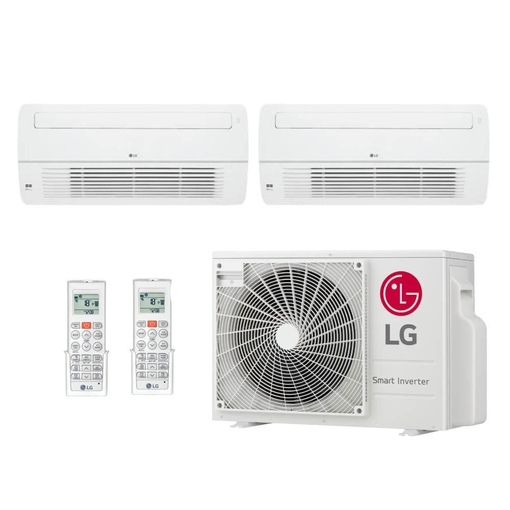 Ar Condicionado Multi Split Cassete Inverter  LG 18000 BTUs (9000+12000) Quente/Frio Z2UW18GFB1.AWGZBR11 - 220V