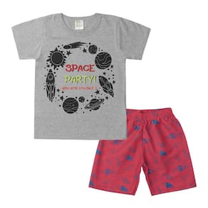 Conjunto Infantil Menino Space Cinza Tamanho 10- Pugg