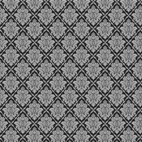 Papel De Parede Arabesco Cinza E Preto Sala Quarto Casal
