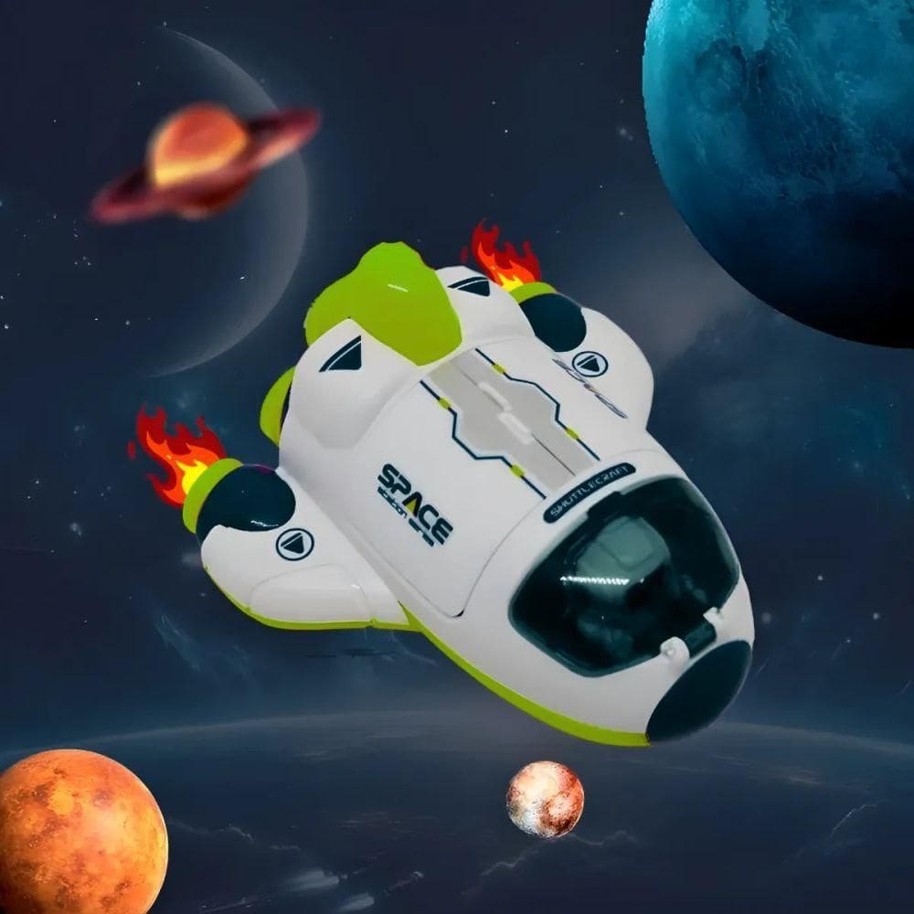 Brinquedo Nave Espacial Infantil Com Astronauta - Verde | Casas Bahia