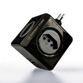 Adaptador carregador Energy Cube Bivolt Filtro de Linha Multiplicador de Tomadas 10A com Proteção de Sobretensão, (4 Tomadas + USB A + Tipo C)