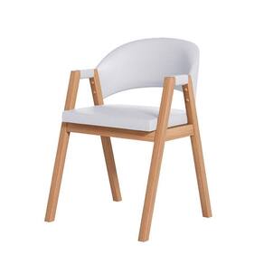 Cadeira De Jantar Antonella Linho Estilo Poltrona - 7 Decor Prata
