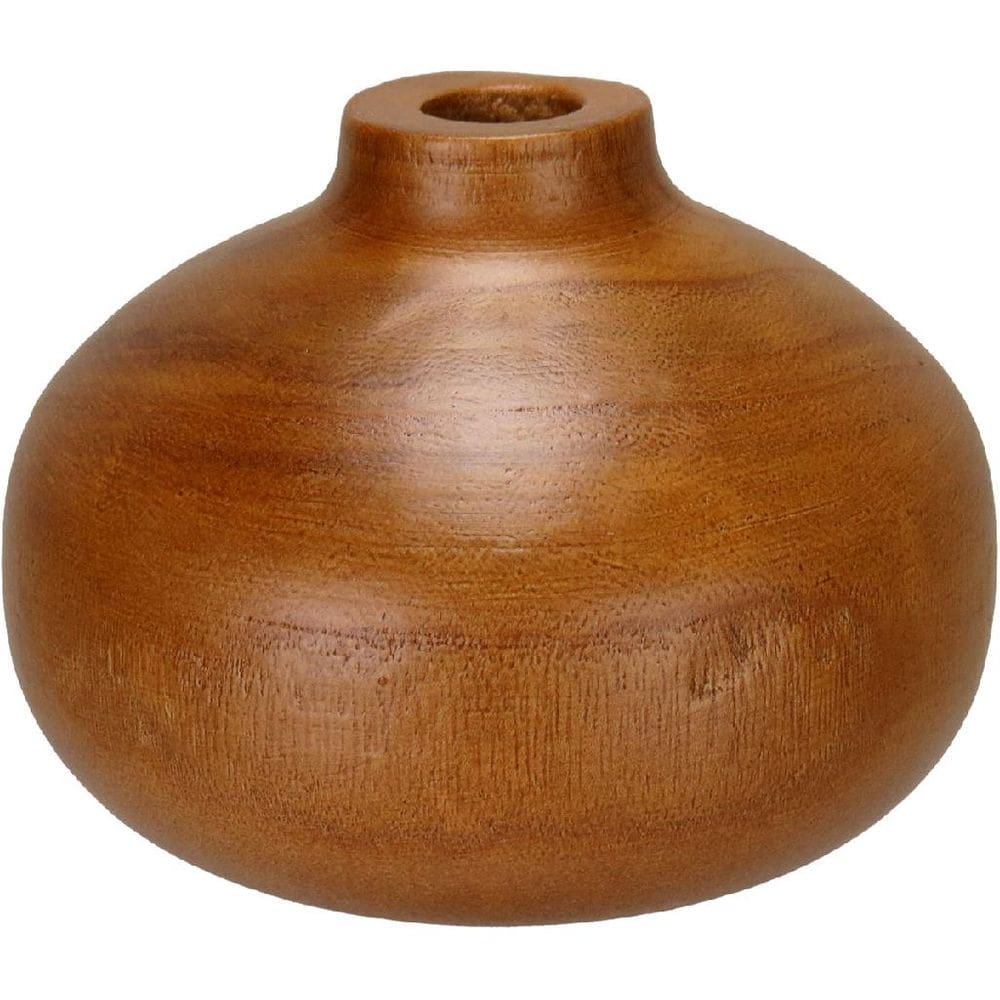 Vaso Decorativo Enfeite Casa Madeira Natural