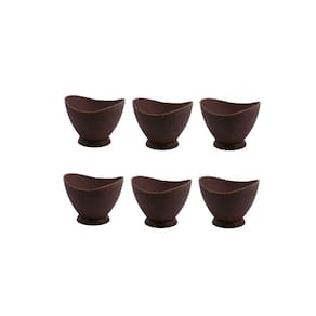 Taça de Sobremesa Tigela Cumbuca Marrom Imbuia ECO 200ml 6un