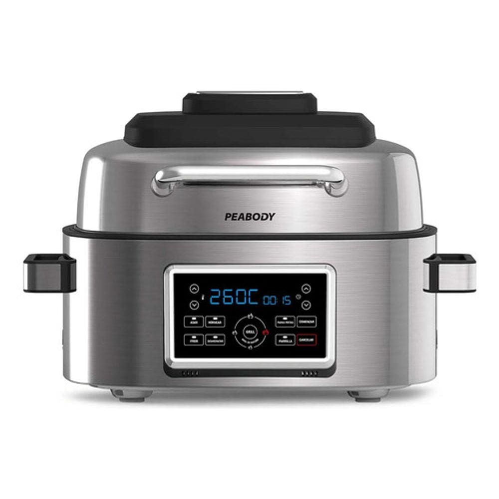 Fritadeira Air Fryer Grill Gigante 6l Aco Inox 127v Peabody