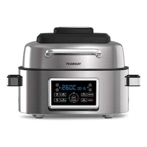 Fritadeira Air Fryer Grill Gigante 6l Aco Inox 127v Peabody