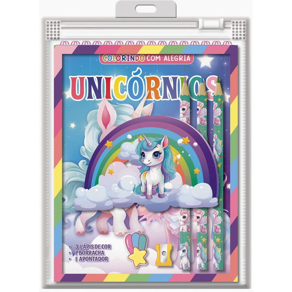 Unicórnio Colorindo com Alegria