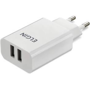 Carregador 2 Saidas Usb P/Tomada Bivolt 5V 2.1A 46Rct2usb000 Elgin