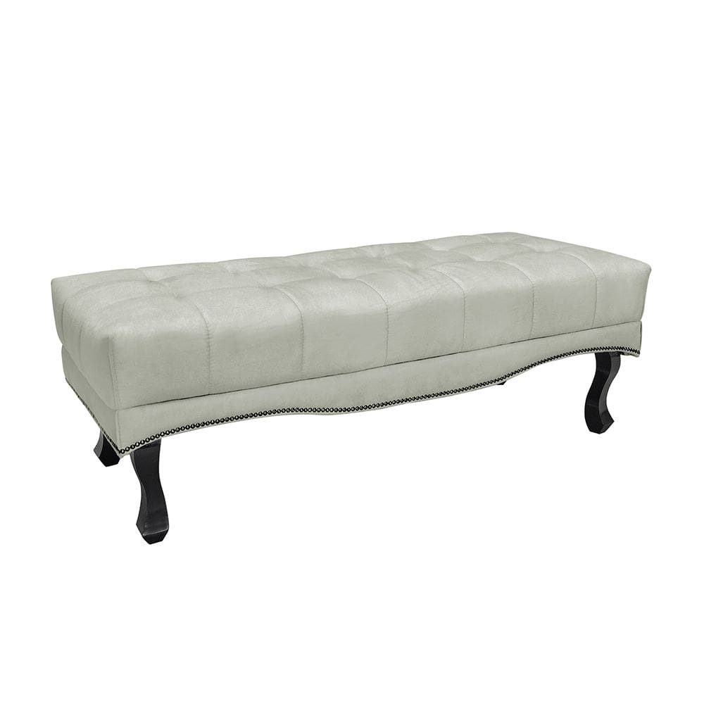 Calçadeira Baú Recamier Casal 140cm Alba Veludo - Loja Sheep