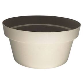 Vaso Cuia Bari Eco (25x12) Cor Cinza Taupe OKLA