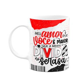 Caneca Namorados - Amor maior que a dívida no serasa